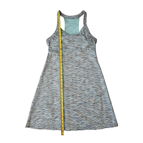 MONDETTA Light Blue Racerback Built-In Bra Athleisure Mini Dress Size Medium - Picture 3 of 11